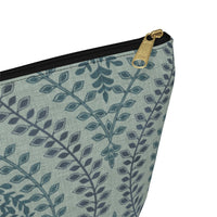 Mumbai Lace Accessory Pouch w T-bottom in Green